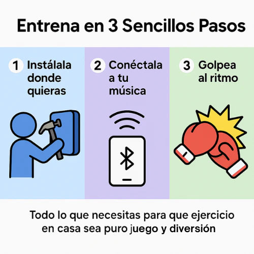 Máquina de boxeo musical con Bluetooth