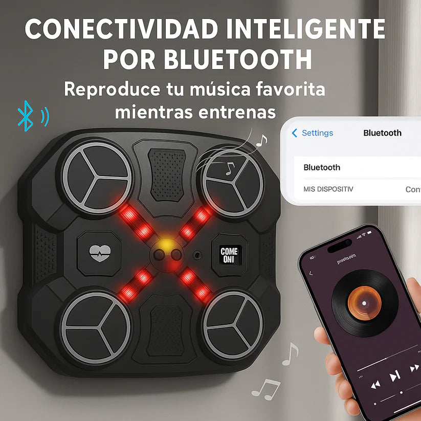 Máquina de boxeo musical con Bluetooth