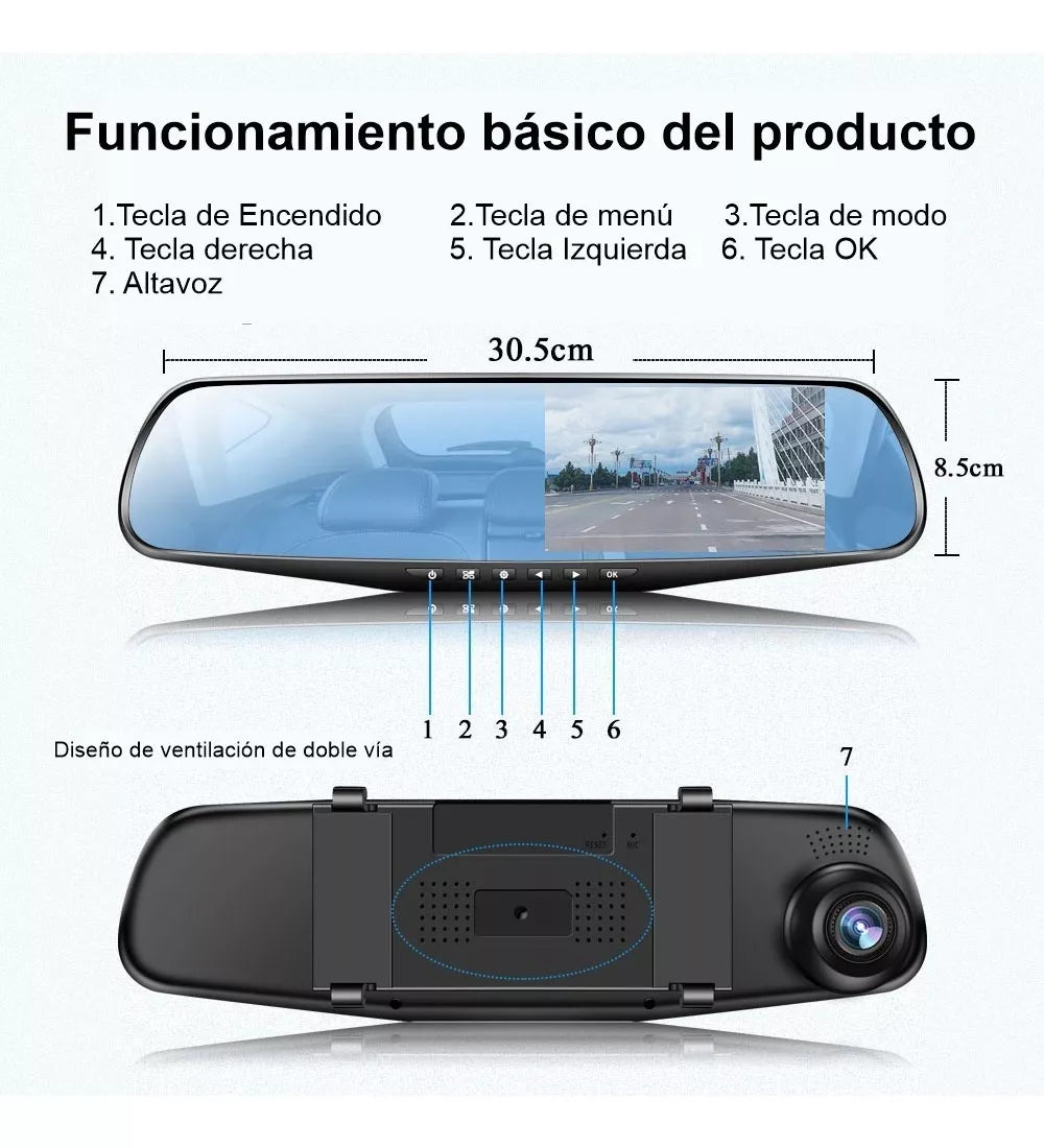 ESPEJO RETROVISOR CON CÁMARA TÁCTIL®