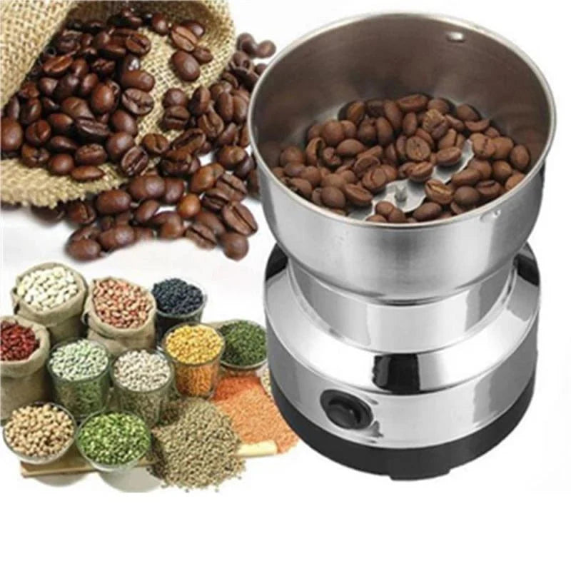 Mini Molinillo Eléctrico De Granos En Acero Inoxidable - Café, Granos y Especias