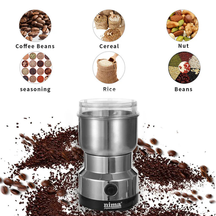 Mini Molinillo Eléctrico De Granos En Acero Inoxidable - Café, Granos y Especias