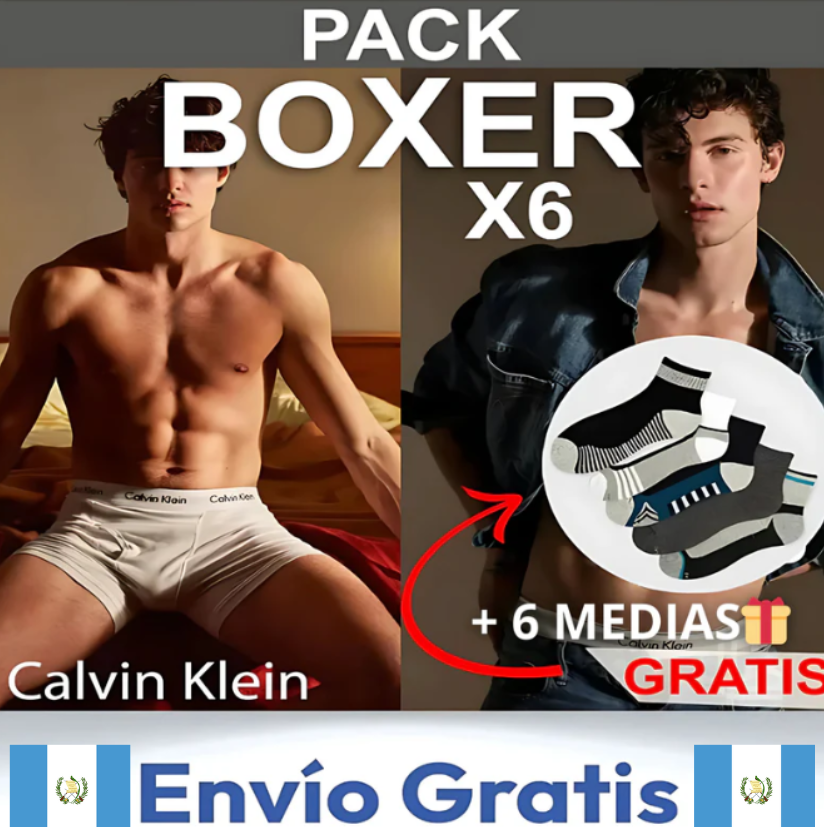 BOXER CK®︎ EN MICROFIBRA + TOBILLERAS GRATIS🎁