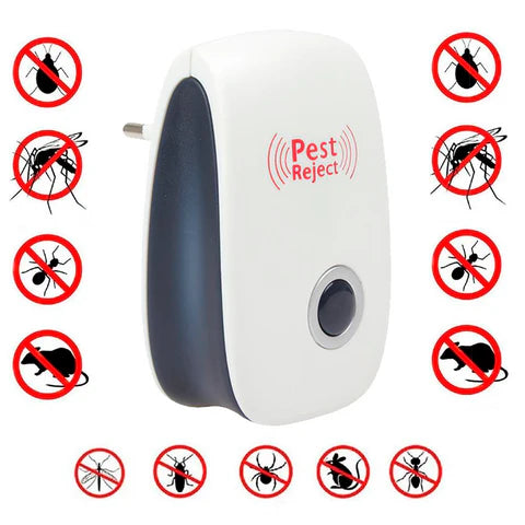 Repelente Ultrasónico de insectos Pest Reject (Compra 1 y llévate 2)