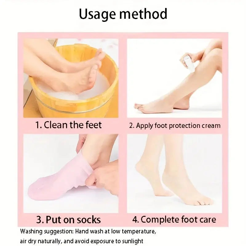 CALCETINES HIDRATANTES DE GEL PARA PIES