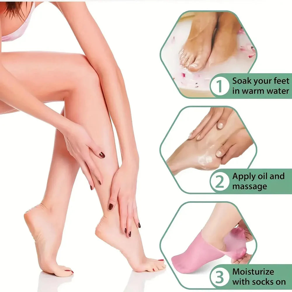 CALCETINES HIDRATANTES DE GEL PARA PIES